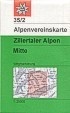 Alpenvereinskarte 35/2 Zillertaler Alpen, mittl. Blatt - wandelkaart Oostenrijk