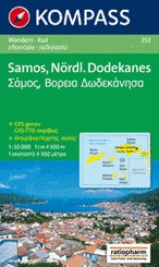 Wandelkaart - Fietskaart WK 253 Samos - Nördlicher Dodekanes | Kompass