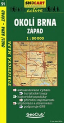 Shocart 51 OKOLÍ BRNA - ZÁPAD - Umgebung Brünn - West  / Wandelkaart Tsjechie