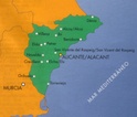 Wegenkaart - landkaart Alicante Provinciekaart | IGN Spanje