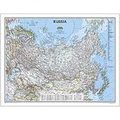 Wandkaart - landkaart Russia - Rusland | National Geographic plano geplastificeerd