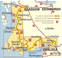 Fietskaart Lochs & Glens South - Carlisle to Glasgow via Ayr (Schotland) | Sustrans