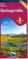 Wandelkaart 2556 Hardangervidda ost - OOST 100.000, topografische kaart Turkart Noorwegen | Statens