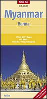 Landkaart - wegenkaart Myanmar - Birma | Nelles maps