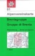 Alpenvereins Karte 51 wandelkaart Brentagruppe - wandelkaart Italie / Dolomieten