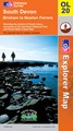 Wandelkaart Engeland Outdoor Leisure 20 South Devon Â– Brixham to Newton Ferrers