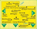 Wandelkaart - Fietskaart 2452 Appeninno Tosco Emiliano - Toscane | Kompass