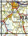 Topografische kaart / Wandelkaart 13A Winschoten