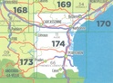 Wegenkaart - Landkaart 174 fietskaart Béziers - Perpignan - Narbonne - Prades - Carcassonne - Pyreneeën | IGN