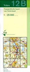 Topografische kaart / Wandelkaart 12B Vries