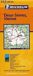 Wegenkaart - landkaart - autokaart 322 Deux Sevres - Vienne | Michelin Local