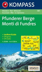 Wandelkaart 081 Pfunderer Berge/Monti di Fundres | Kompass