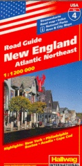Wegenkaart - Landkaart - Autokaart 04 New England & Atlantic Northeast ( Maine, New Hampshire, Vermont, New York, Massachusetts, Rhode Island, Connect