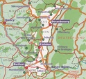 Wegenkaart - landkaart - autokaart 315 Bas Rhin - Haute Rhin - Belfort | Michelin Local