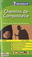 Wegenkaart Chemins de Compostelle - Du Puy en Velay à Saint Jean Pied de Port in boekvorm | michelin 161