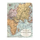 Notitieboekje met vintage wereldkaart Set van 3 mini  | Cavallini & Co