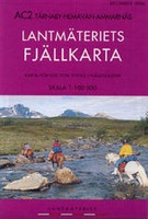 Wandelkaart AC2 Tärnaby - Hemavan - Ammarnäs Fjällkarta Zweden | Lantmateriet