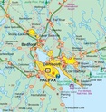 Wegenkaart - landkaart Nova Scotia | ITMB