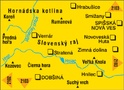 Kompass wandelkaart 2133 Slovenský ray - Slowakische Para / Slowakije