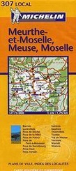Wegenkaart - landkaart - autokaart  307 Meurthe et Moselle - Meuse (Maas) - Moselle (Moezel) | Michelin Local