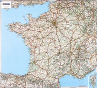 Wandkaart Frankrijk - France Carte Plastificee | Michelin 721