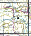 Topografische kaart / Wandelkaart 7A Ezinge
