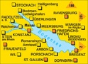 Wandelkaart 1C Bodensee Gesamtgebiet | Kompass
