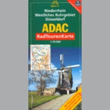 Fietskaart ADAC 21 Niederrhein westliches Ruhrgebiet Dusseldorf | ADAC