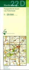 Topografische kaart / Wandelkaart 22D Hardenberg