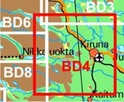 Wandelkaart BD04 Kiruna Fjällkarta Topografische kaart Zweden | Lantmateriet