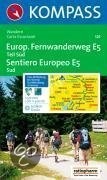Wandelkaart 121 Europäischer Fernwanderweg E5 Süd | Kompass