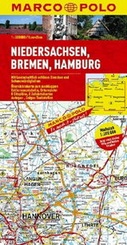 Wegenkaart - Landkaart Niedersachsen Bremen Hamburg MP D3 | Marco Polo