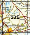 Topografische kaart / Wandelkaart 28E Geesteren