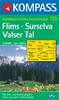 Kompass wandelkaart 123 Flims-Surselva-Valser Tal