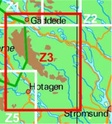 Wandelkaart Z3 Gäddede - Hotagsfjällen Fjällkarta Topografische kaart Zweden | Lantmateriet