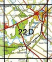 Topografische kaart / Wandelkaart 22D Hardenberg