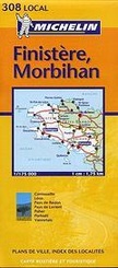 Wegenkaart - landkaart - autokaart  308 Finistere - Morbihan (Bretagne) | Michelin Local