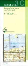 Topografische kaart / Wandelkaart 3C Pieterburen