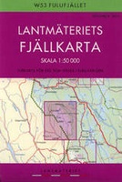 Wandelkaart W53 Fulufjället 1:50.000 Fjällkarta Topografische kaart Zweden | Lantmateriet