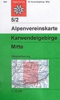 Alpenvereinskarte 5/2 Karwendelgebirge, mittl. Blatt - wandelkaart Oostenrijk