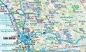 Landkaart - wegenkaart Californië - California | Borch maps