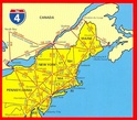 Wegenkaart - Landkaart - Autokaart 04 New England & Atlantic Northeast ( Maine, New Hampshire, Vermont, New York, Massachusetts, Rhode Island, Connect