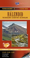 Wegenkaart - Landkaart touring map 5. Halendid - Highland of Iceland - Binnenland IJsland | Ferdakort