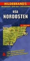 Landkaart - wegenkaart USA Northeast  - USA Noordoost | Hildebrands road map