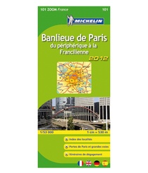 Wegenkaart - Landkaart Banlieue de Paris 2012 | Michelin 101