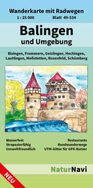 Wandelkaart 49-534 Balingen und Umgebung | NaturNavi