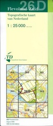 Topografische kaart / Wandelkaart 26D Flevoland - zuid