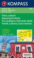 Wandelkaart - Fietskaart WK 2803 Triest Laibach Slowenische Küste | Kompass