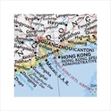 Wandkaart - landkaart China papieren versie| National Geographic