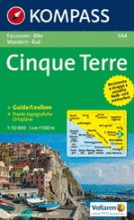 Wandelkaart 644 Cinque Terre | Kompass